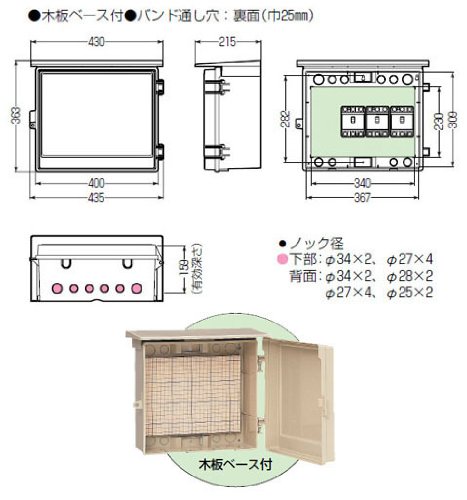 Amazon | 未来工業(MIRAI) ウオルボックス(屋根付・ヨコ型)有効フカサ